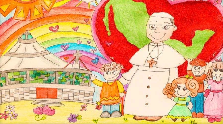 Inauguran exposición con dibujos que niños de todo el mundo regalaron al Papa Francisco