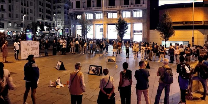 La plaza del Callao acoge este viernes el C&iacute;rculo de Silencio mensual en solidaridad con los inmigrantes