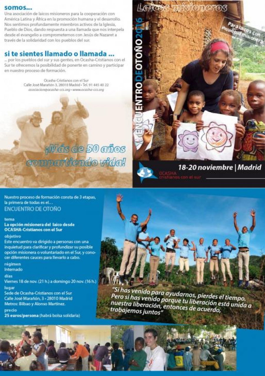 Encuentro de Oto&ntilde;o de OCASHA-Cristianos con el Sur