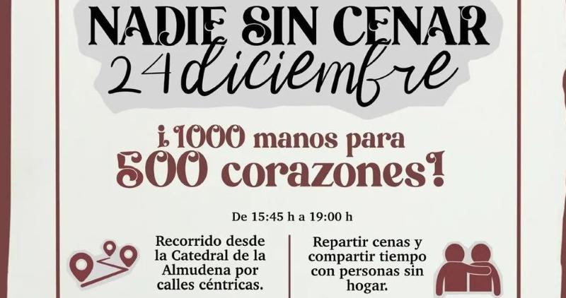 XI Edición de &#039;Nadie sin Cenar&#039;: una Nochebuena Solidaria en Madrid