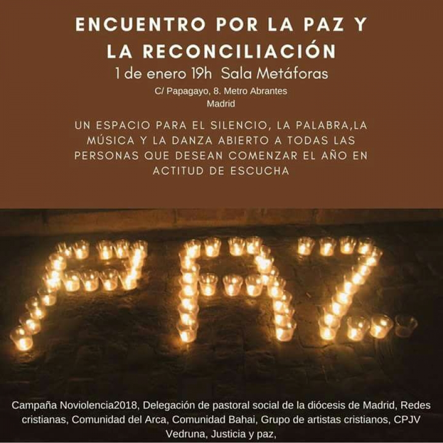 El primer d&iacute;a del a&ntilde;o se celebra un encuentro por la paz y la reconciliaci&oacute;n