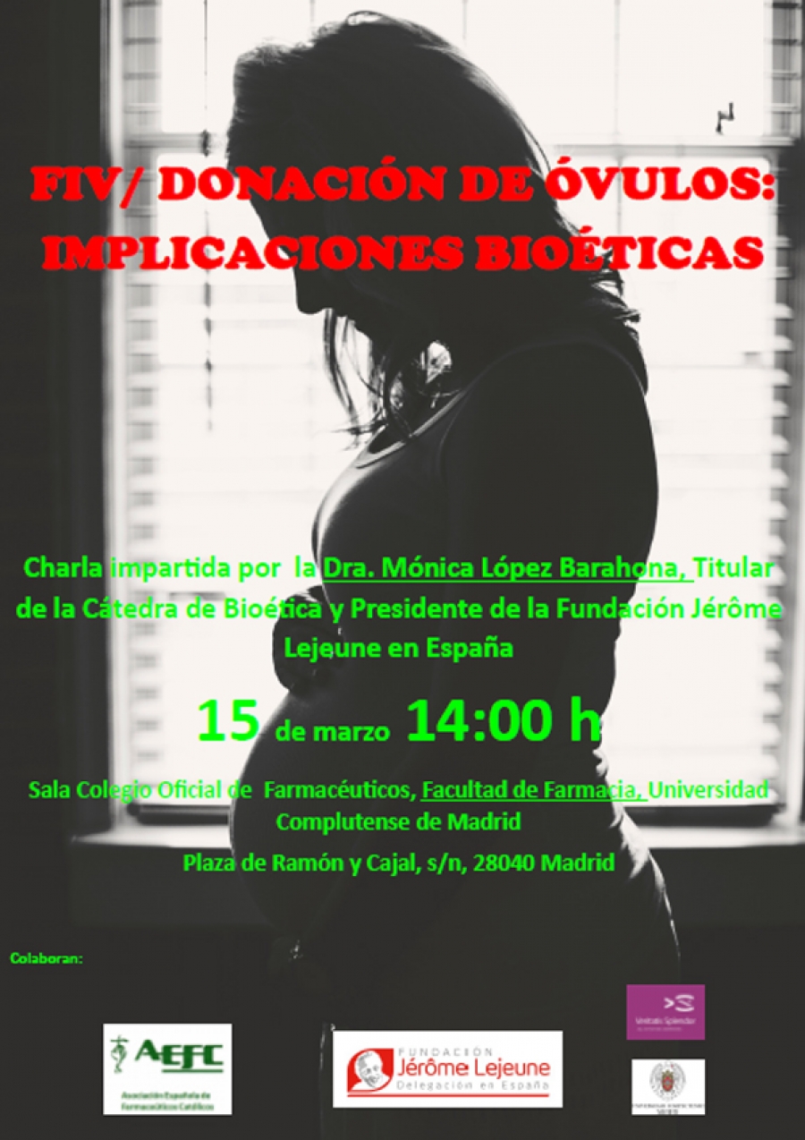 M&oacute;nica L&oacute;pez Barahona imparte una conferencia sobre donaci&oacute;n de &oacute;vulos