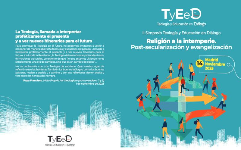 La Delegación Episcopal de Enseñanza de Madrid organiza el II Simposio Teología y Educación en Diálogo, “Religión a la intemperie. Post-secularización y evangelización”