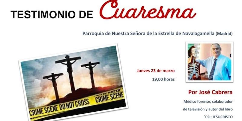 Jos&eacute; Cabrera ofrece un testimonio de Cuaresma en Nuestra Se&ntilde;ora de la Estrella de Navalagamella
