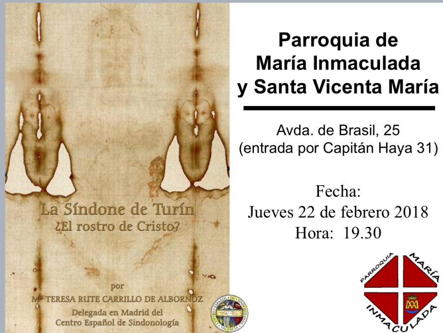 La delegada en Madrid del Centro Español de Sindonología ofrece una charla en María Inmaculada y Santa Vicenta