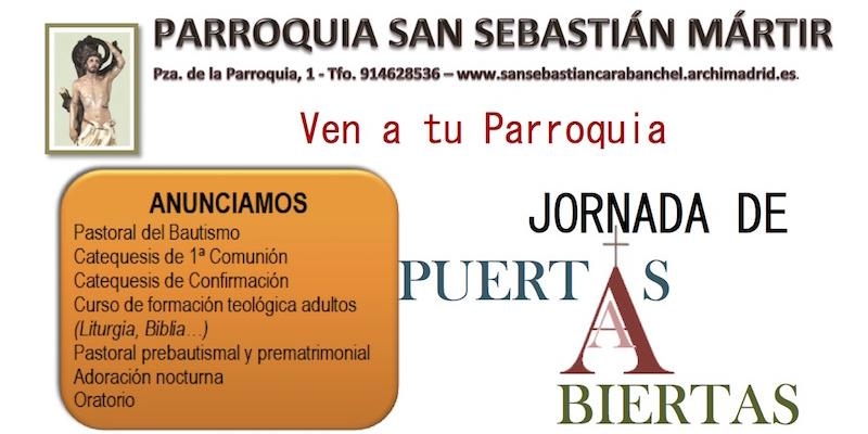 San Sebasti&aacute;n M&aacute;rtir de Carabanchel organiza una jornada de puertas abiertas