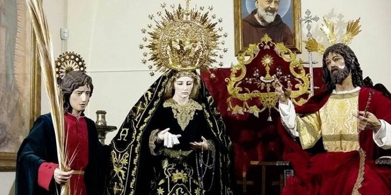 La hermandad de la Borriquita organiza en San Ildefonso y Santos Justo y Pastor un besamanos en honor a su titular