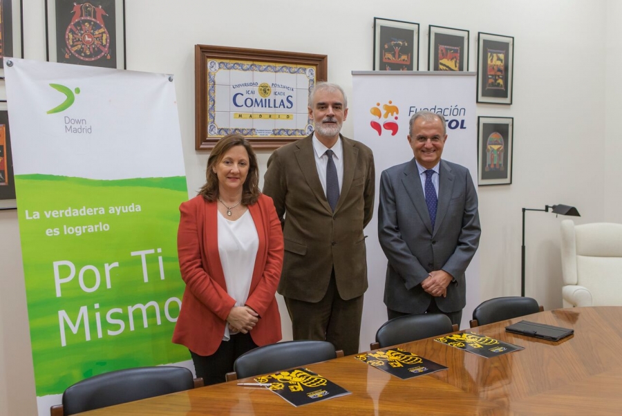 Fundaci&oacute;n Repsol y Down Madrid renuevan el convenio de colaboraci&oacute;n con la C&aacute;tedra Familia y Discapacidad de Comillas ICAI-ICADE