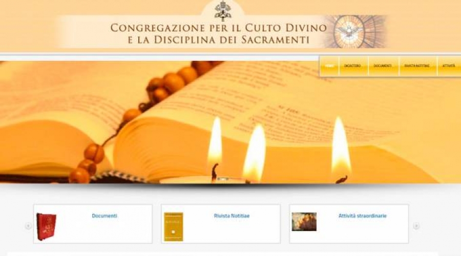 Congregaci&oacute;n para el Culto Divino lanza nuevo sitio web
