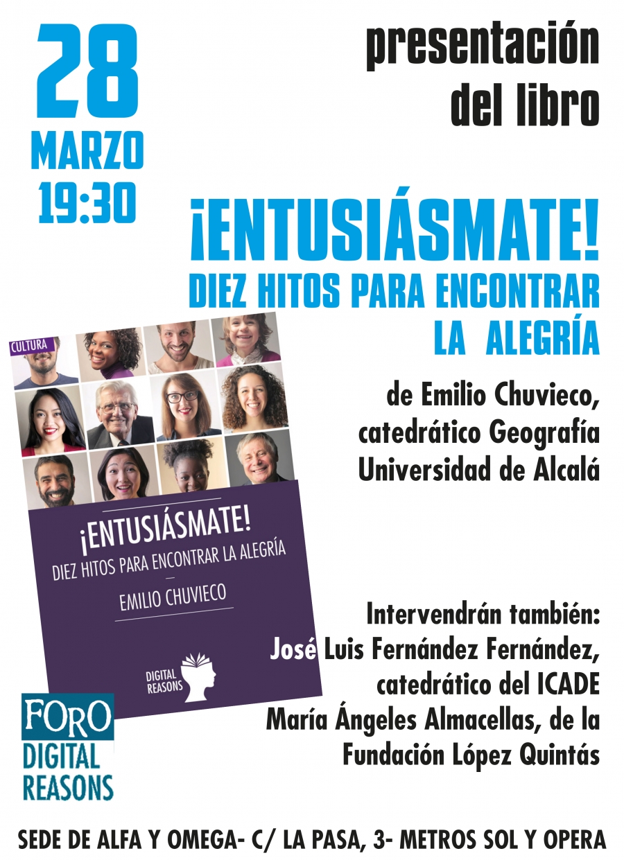 El sal&oacute;n de 'Alfa y Omega' acoge la presentaci&oacute;n del libro 'Entusi&aacute;smate'