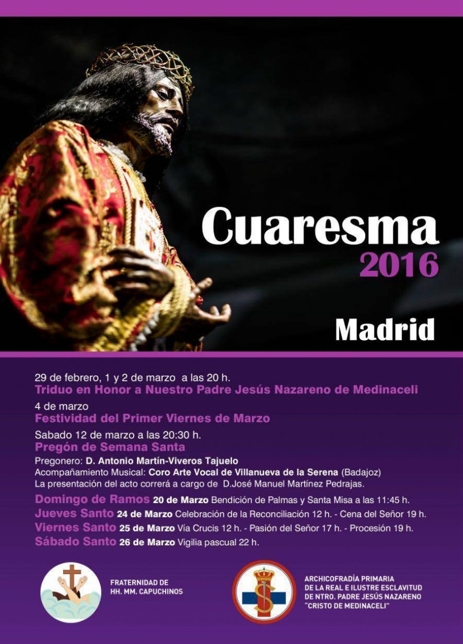 Preg&oacute;n de Semana Santa de Jes&uacute;s de Medinaceli