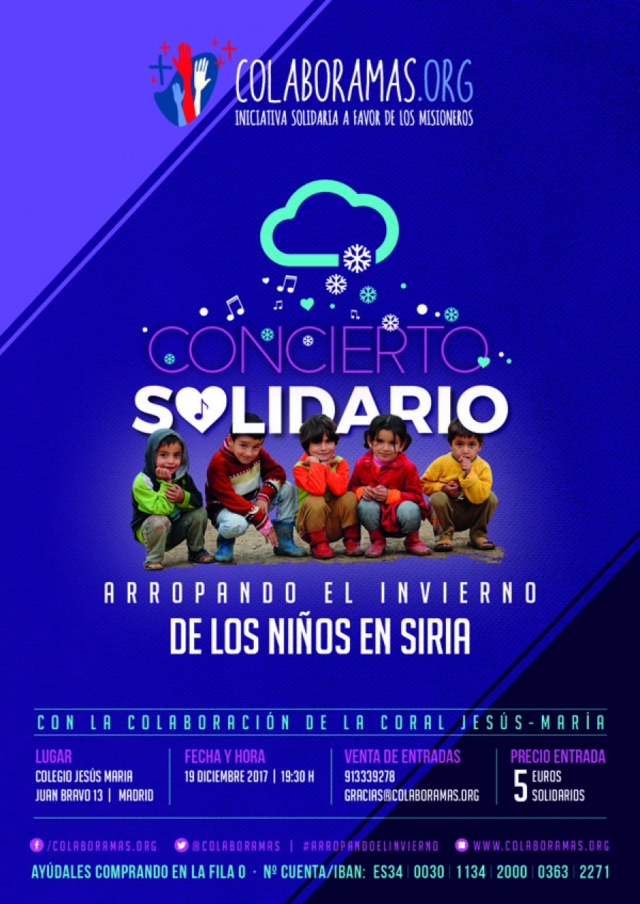 Concierto solidario por los ni&ntilde;os sirios organizado por COLABORAMAS