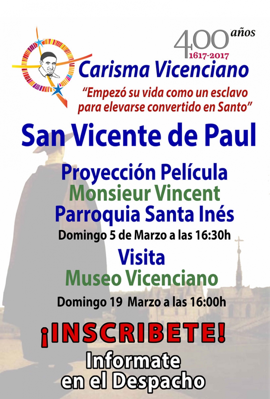 La parroquia Santa In&eacute;s acoge diversas actividades con motivo del 400 aniversario del Carisma Vicenciano