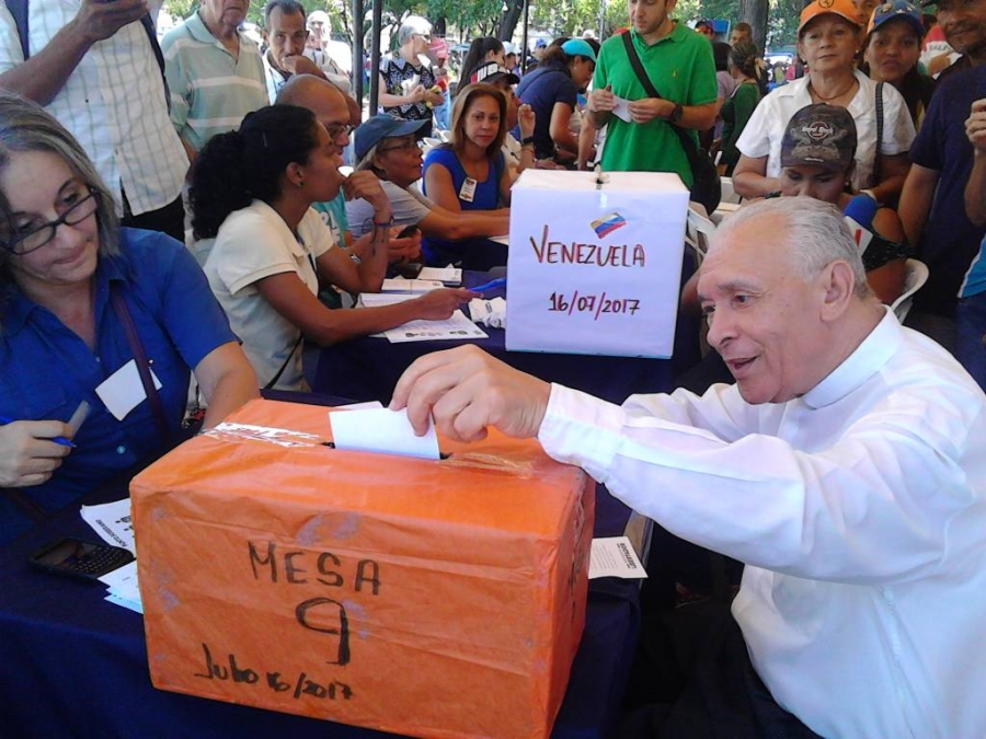 Iglesia en Venezuela particip&oacute; en consulta popular sobre Constituyente de Maduro