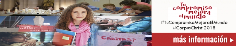 C&aacute;ritas Madrid instala una mesa informativa en la catedral de la Almudena en la solemnidad del Corpus