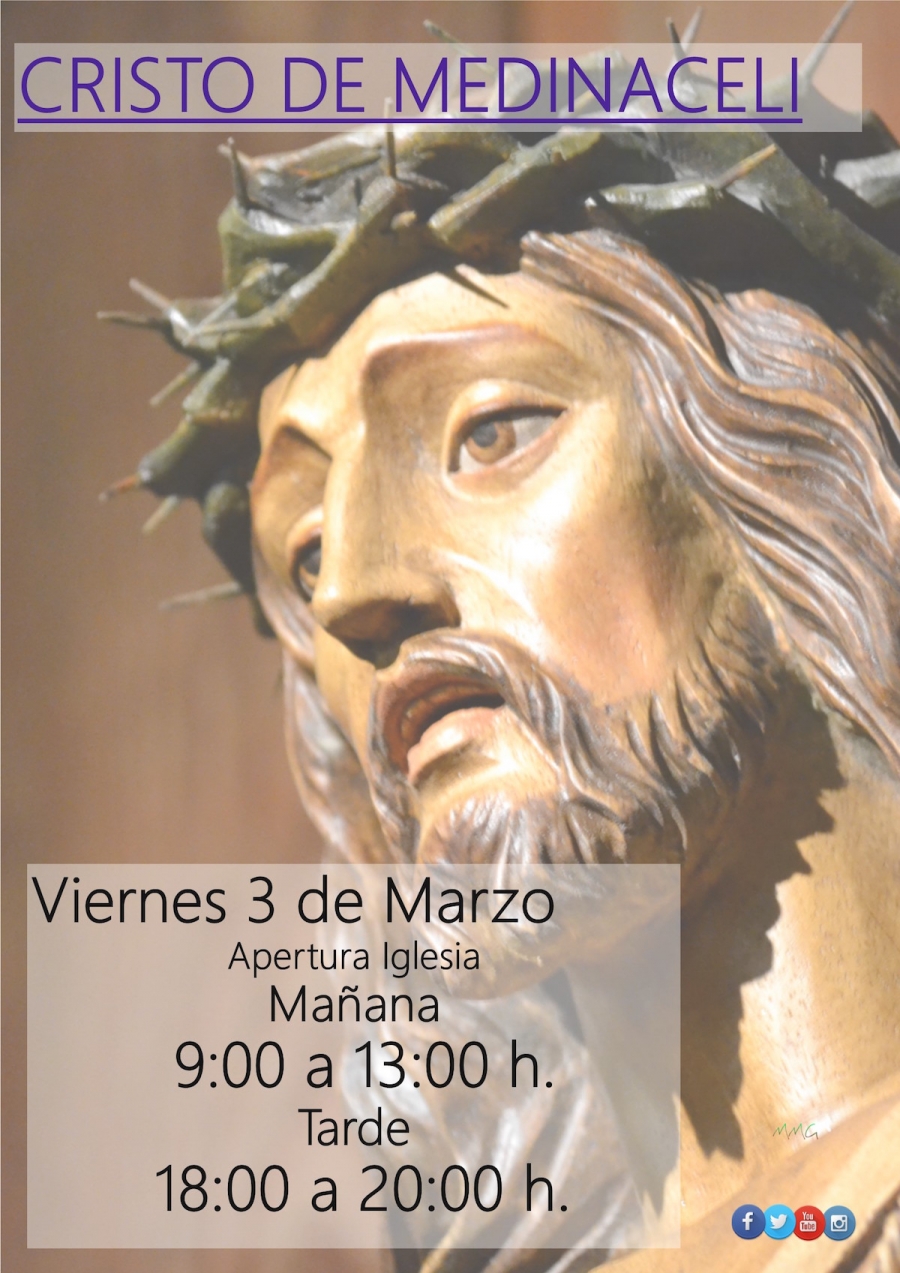 La parroquia Encarnaci&oacute;n del Se&ntilde;or celebra la fiesta del Cristo de Medinaceli