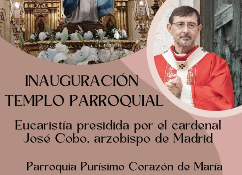 El cardenal José Cobo celebra la Eucaristía en Purísimo Corazón de María tras las obras del templo parroquial