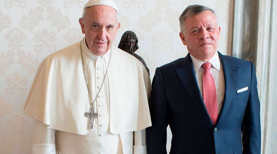 El Papa Francisco conversa con el Rey de Jordania sobre la situación de Jerusalén