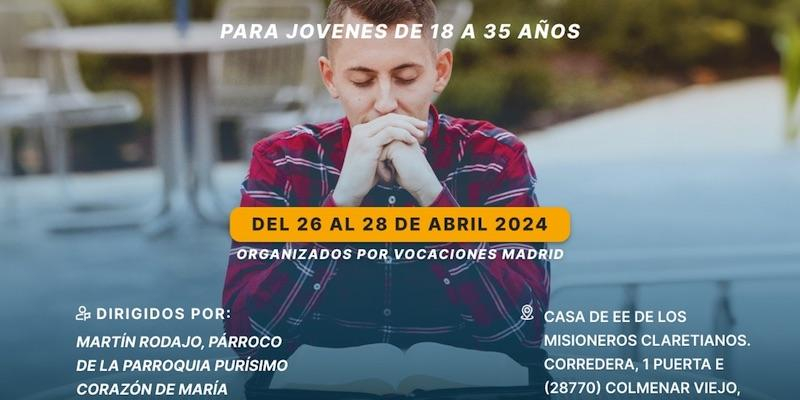 Martín Rodajo acompaña una tanda de ejercicios para jóvenes organizada por Vocaciones Madrid
