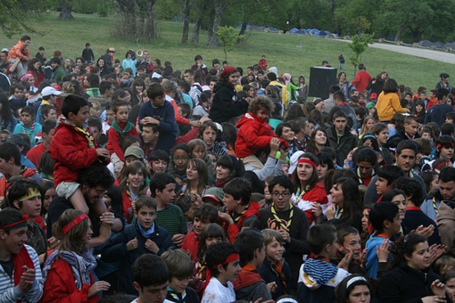 Los Scouts Católicos de Madrid celebran la fiesta de san Jorge con una acampada en la sierra de Ávila