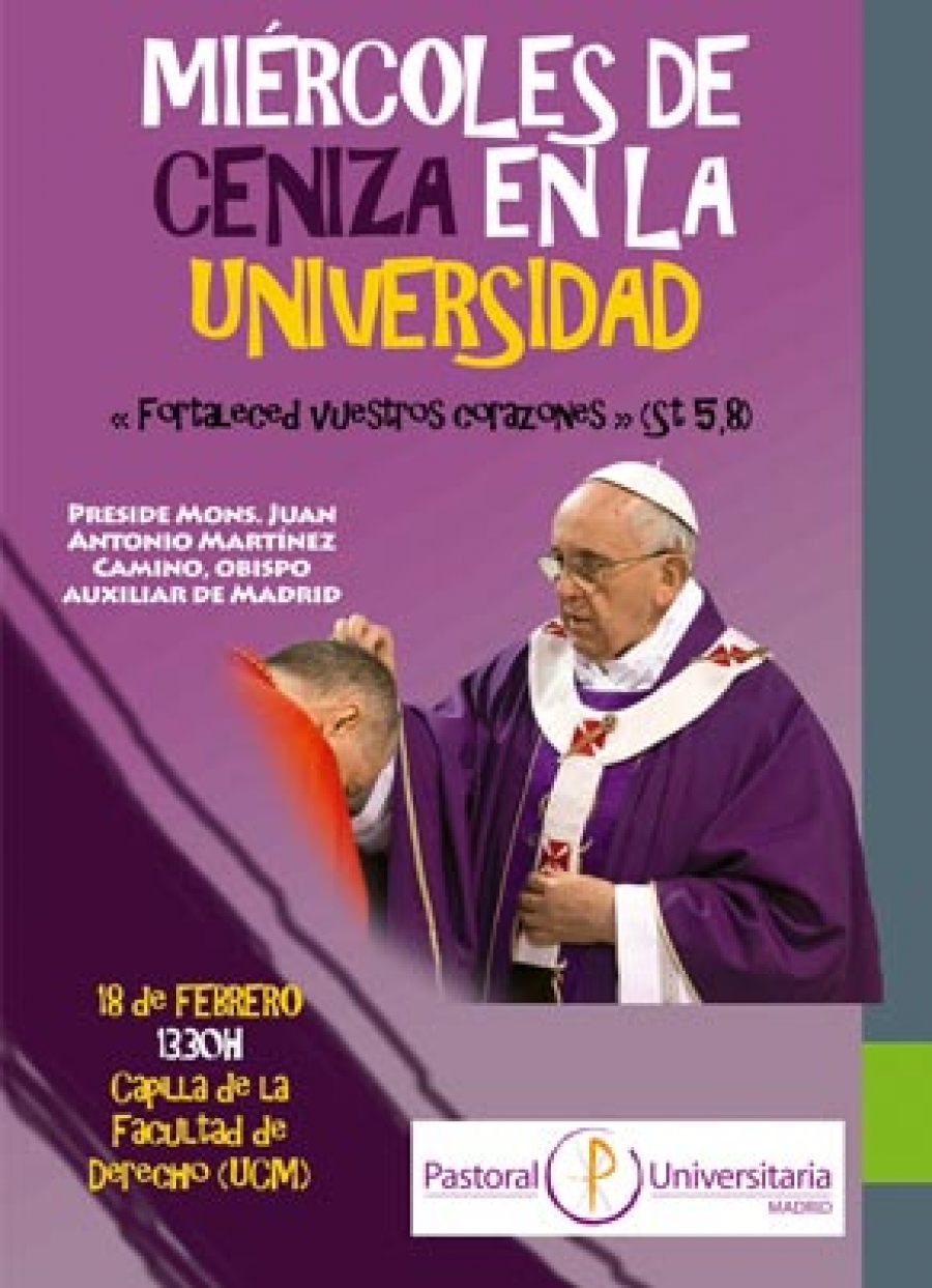 Celebración del Miércoles de Ceniza en la Universidad