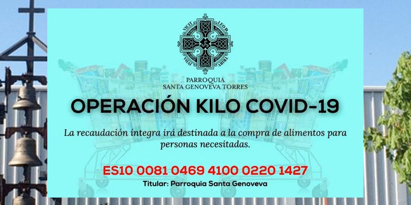 Santa Genoveva Torres Morales de Majadahonda pone en marcha la Operación Kilo COVID-19
