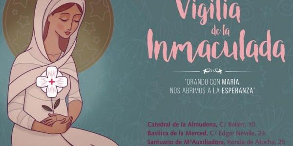 En esta Vigilia de la Inmaculada comparte en redes sociales la alegría que supone estar en brazos de la Virgen