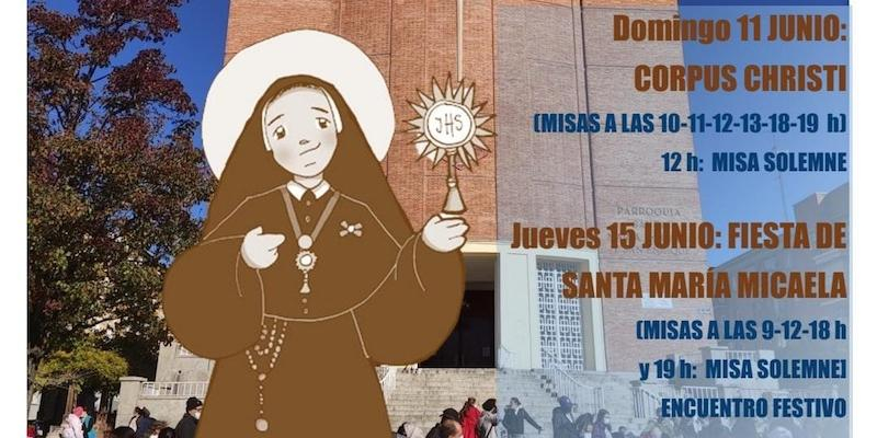 Santa María Micaela y San Enrique celebra su fiesta patronal con el lema 'Señor, quédate con nosotros'
