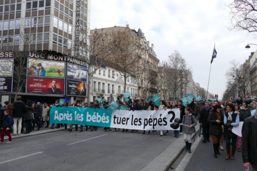 El Papa a la Marcha por la vida en Francia: &laquo;Trabajar incansablemente por una cultura de la vida&raquo;