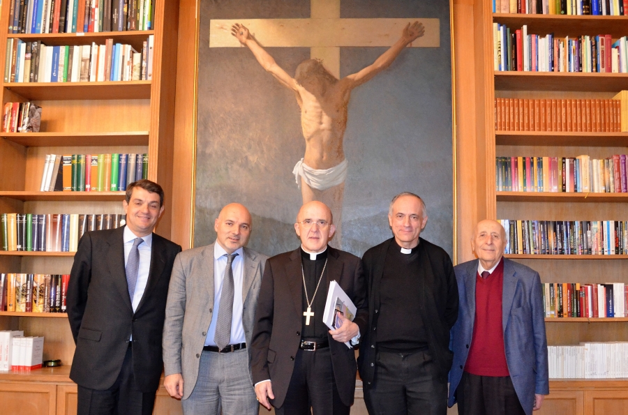 El arzobispo de Madrid recibe al fundador y a los responsables de Radio Mar&iacute;a