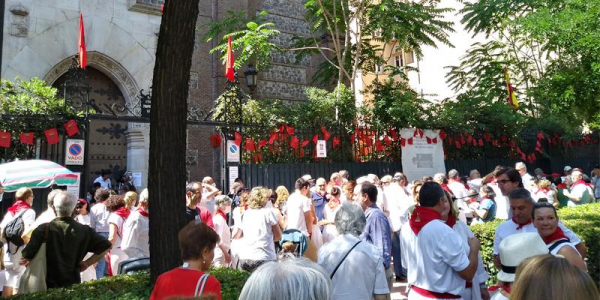 Madrid celebra san Fermín rezando al santo por los afectados de la pandemia y por la paz