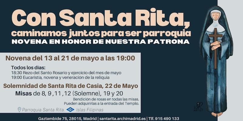 Santa Rita de Gaztambide programa una novena como preparación a su fiesta patronal