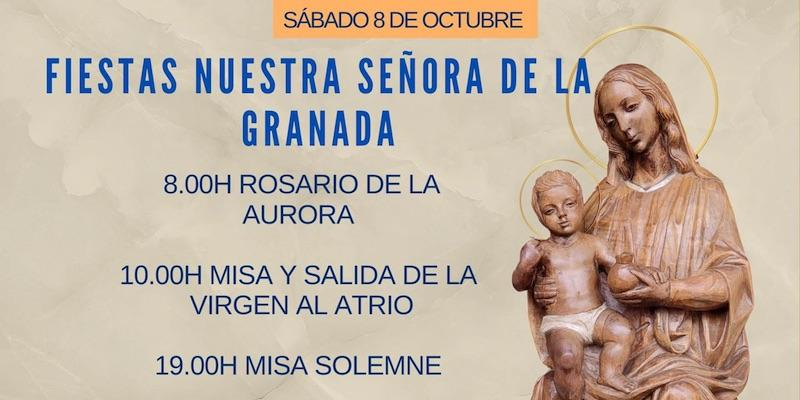 Los fieles de Nuestra Señora de la Granada se vuelcan en las fiestas parroquiales en honor a su patrona