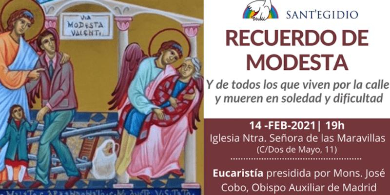 Monse&ntilde;or Jos&eacute; Cobo preside una Misa en recuerdo de Modesta y todas las personas que han fallecido en soledad