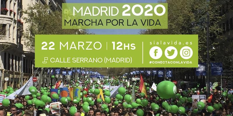 Se aplaza la Marcha S&iacute; a la Vida que se iba a celebrar en Madrid el 22 de marzo