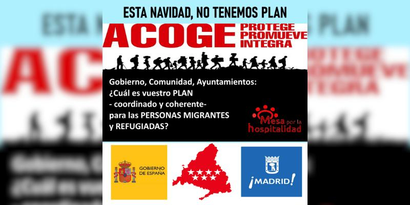 La Mesa por la Hospitalidad denuncia falta de colaboraci&oacute;n entre las administraciones p&uacute;blicas en el campo de la acogida