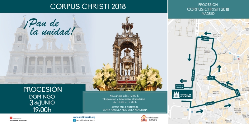 El Sant&iacute;simo recorrer&aacute; las calles de Madrid el 3 de junio