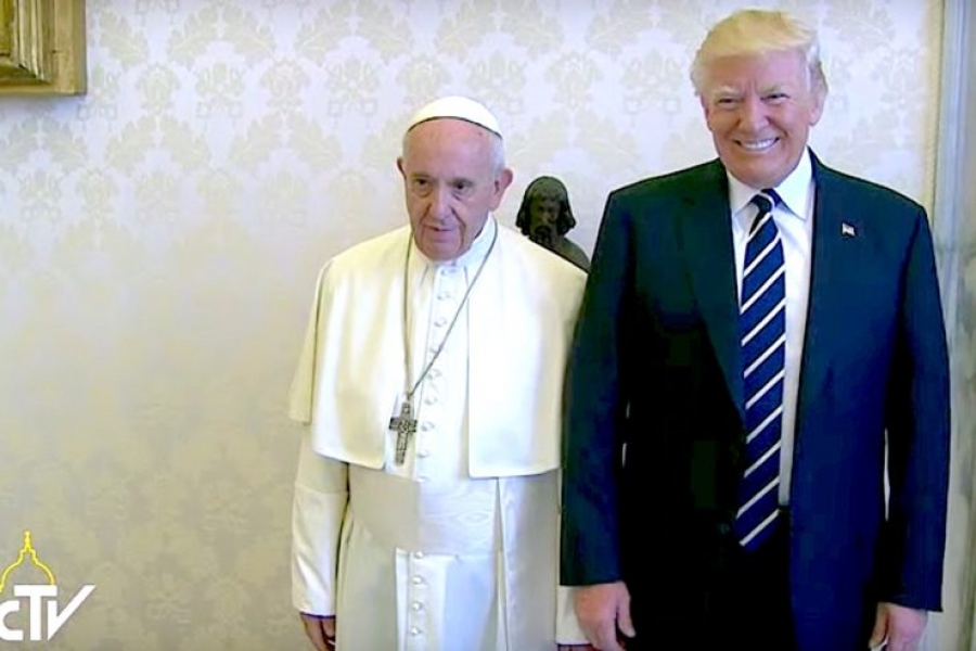 El Papa recibi&oacute; a Trump en el Vaticano