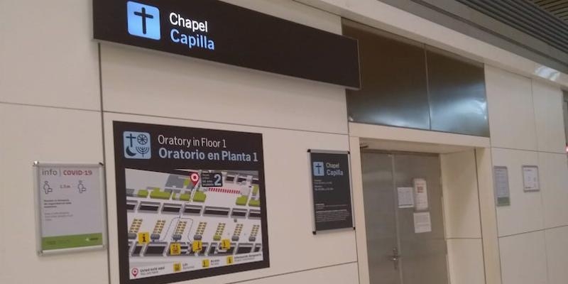 El padre Urbano y sus Eucarist&iacute;as en un aeropuerto que va recuperando la actividad