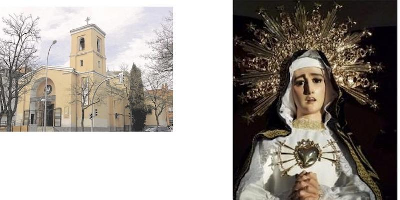 El cardenal José Cobo preside una misa en Nuestra Señora de la Soledad de Usera en honor a su patrona