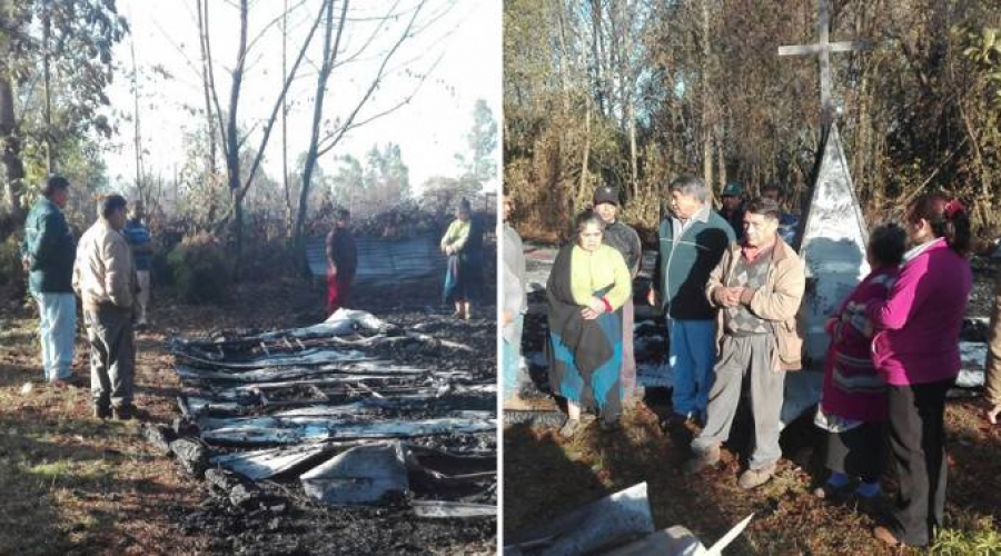 No cesa la violencia: Queman dos iglesias cat&oacute;licas en Chile