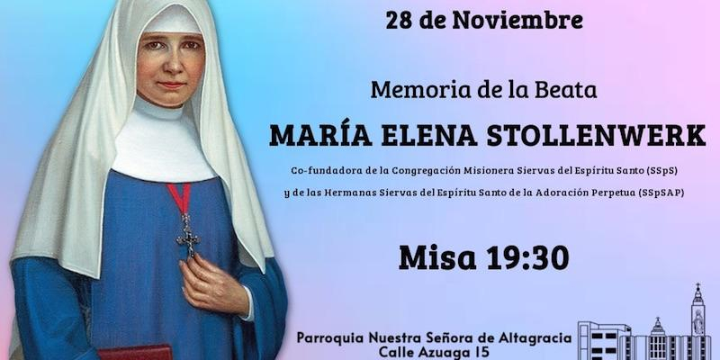 Nuestra Señora de Altagracia celebra este martes la memoria de la beata María Elena Stollenwerk