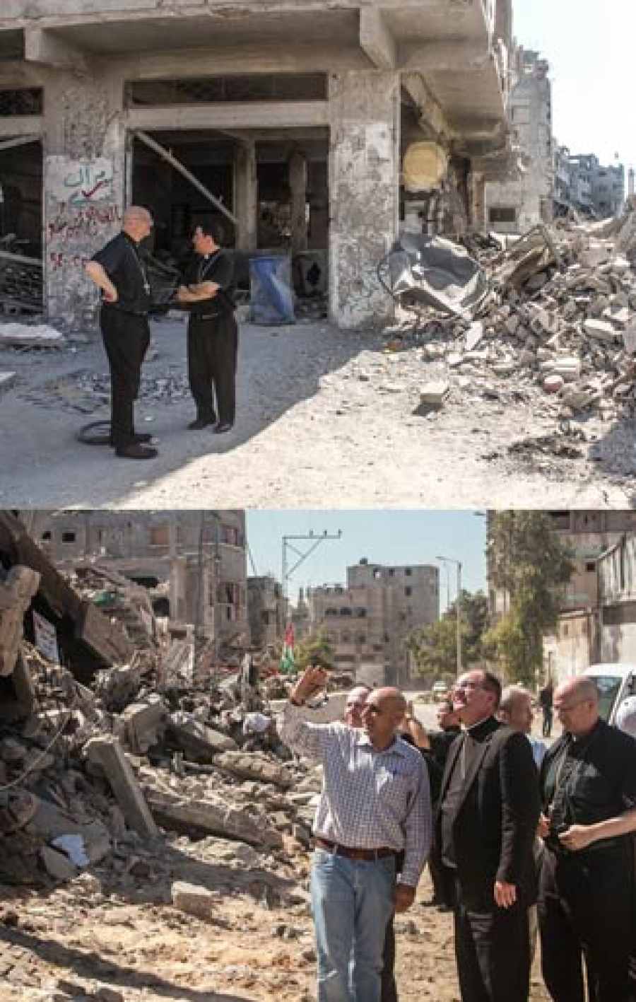 Gaza: obispos visitan las zonas devastadas