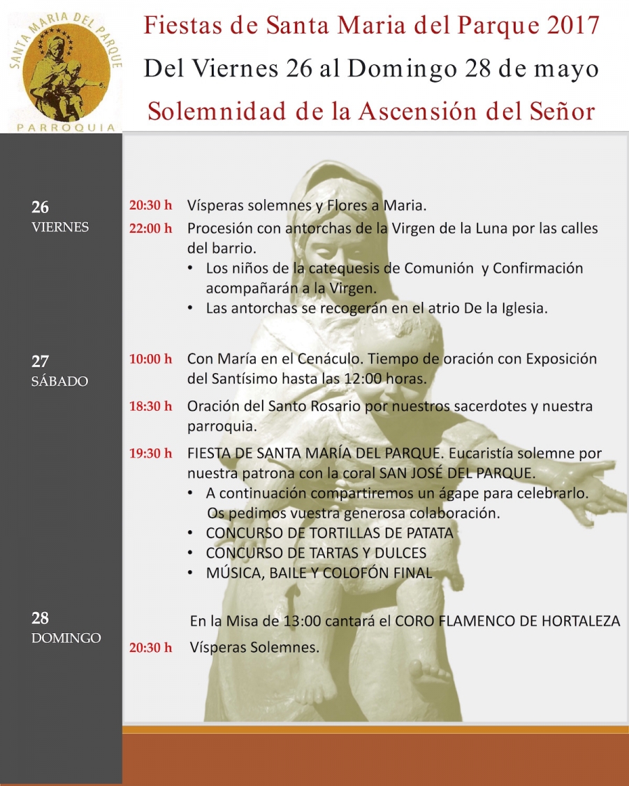 Santa Mar&iacute;a del Parque celebra sus fiestas patronales este fin de semana