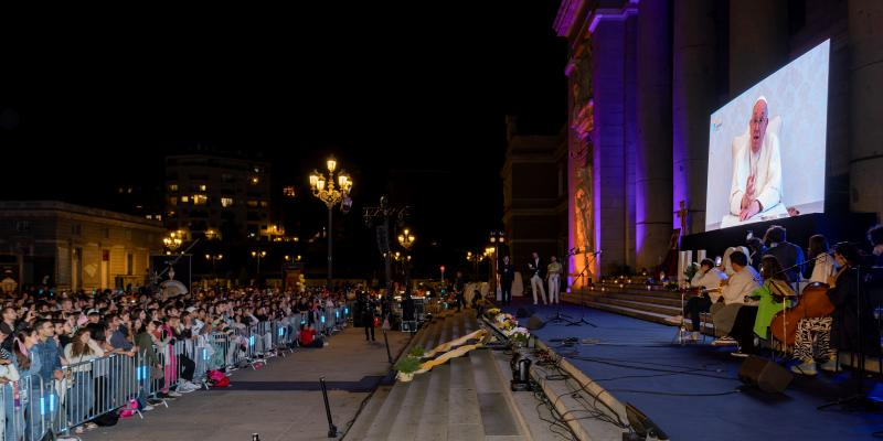 El Papa Francisco, a los jóvenes de Madrid: «Adelante, tengan coraje y no pierdan la alegría»