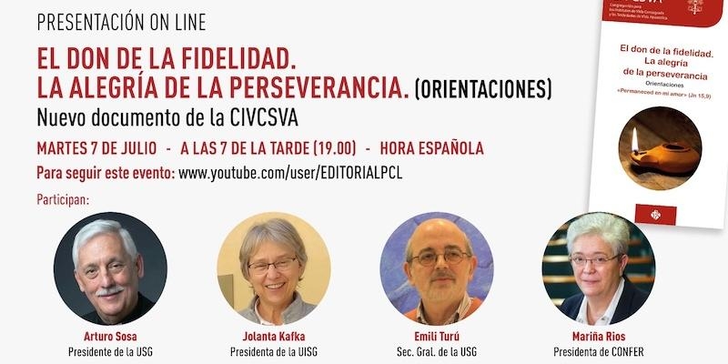 Fernando Prado modera la presentaci&oacute;n virtual de 'El don de la fidelidad. La alegr&iacute;a de la perseverancia'