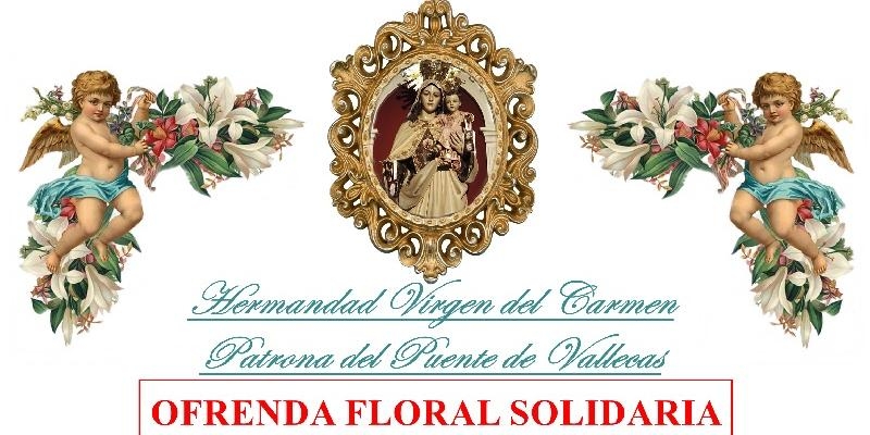 La hermandad Nuestra Señora del Carmen de Vallecas organiza una ofrenda floral solidaria