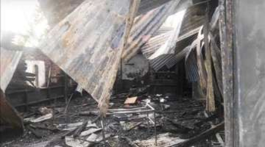 Incendian capilla dedicada al Sagrado Corazón de Jesús en Argentina
