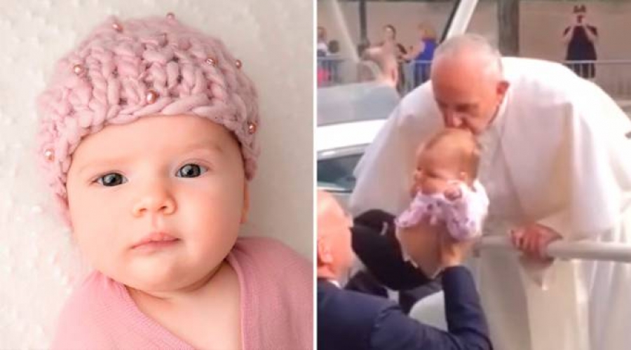 Un beso del Papa y oraciones de miles alientan lucha de una familia por vida de su hija