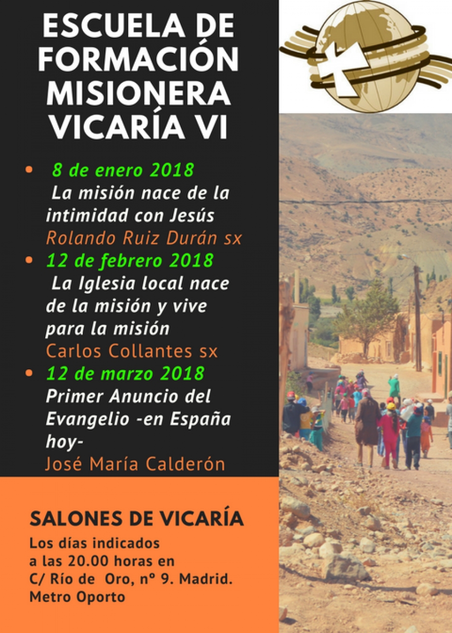 La Vicar&iacute;a VI acoge una escuela de Formaci&oacute;n Misionera con el tema 'De la intimidad con Jes&uacute;s a la misi&oacute;n'